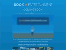 Tablet Screenshot of bookentertainment.com